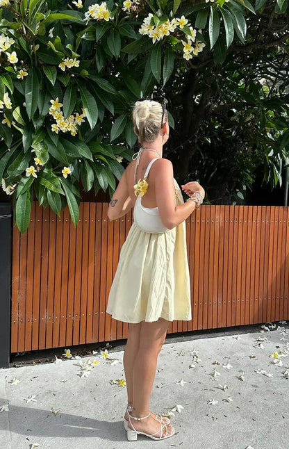 Talei Linen Halter Mini Dress