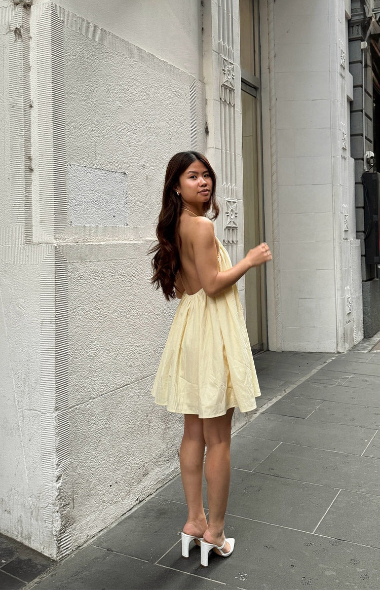 Talei Linen Halter Mini Dress