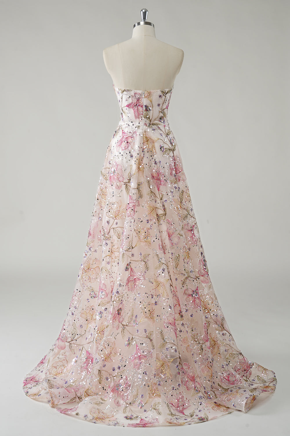 Vivienne Sequin Floral Gown