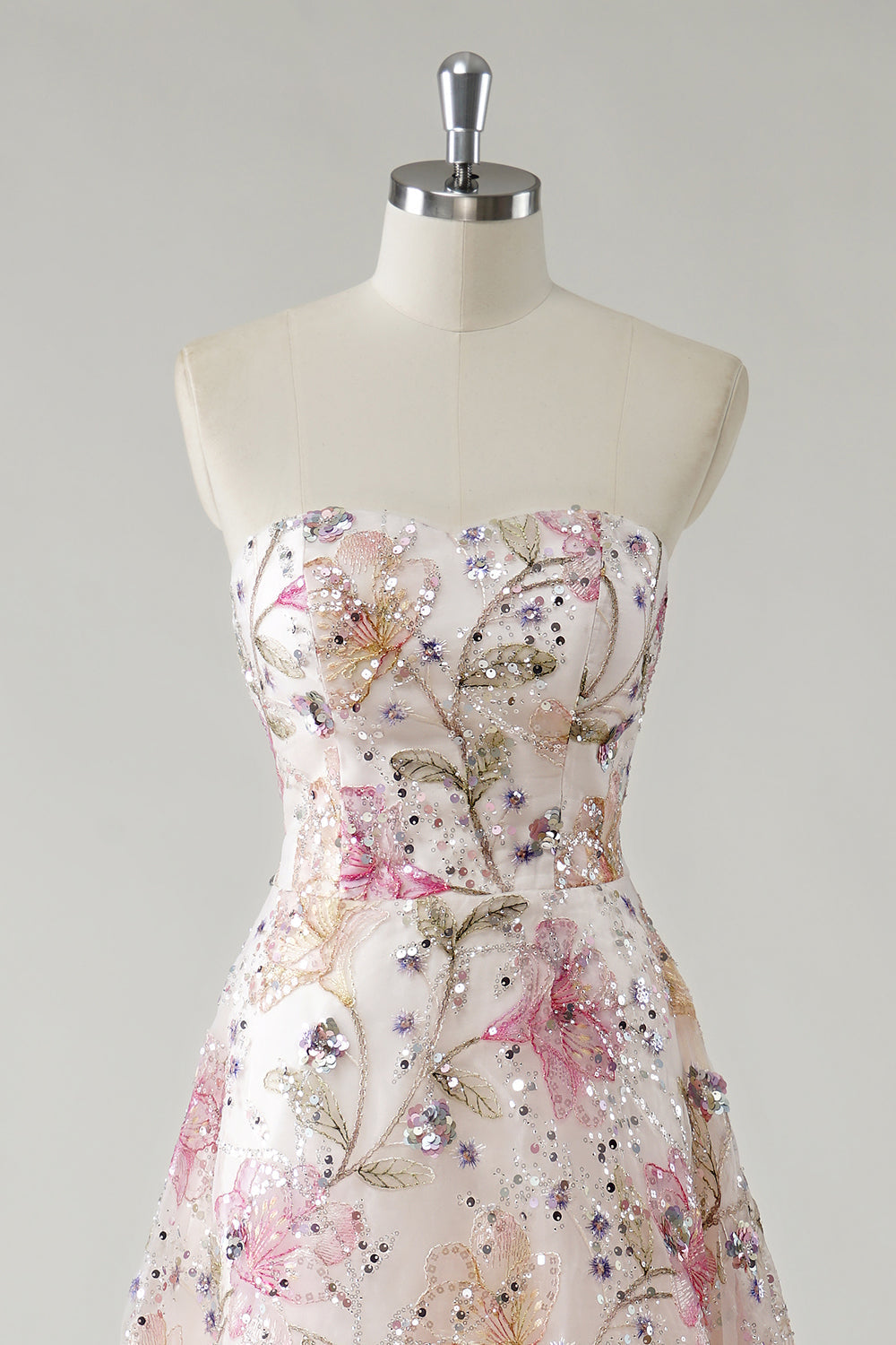 Vivienne Sequin Floral Gown