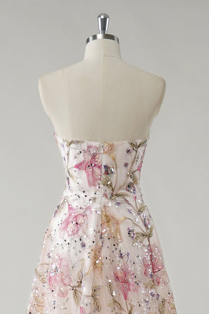 Vivienne Sequin Floral Gown