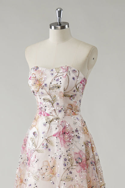 Vivienne Sequin Floral Gown