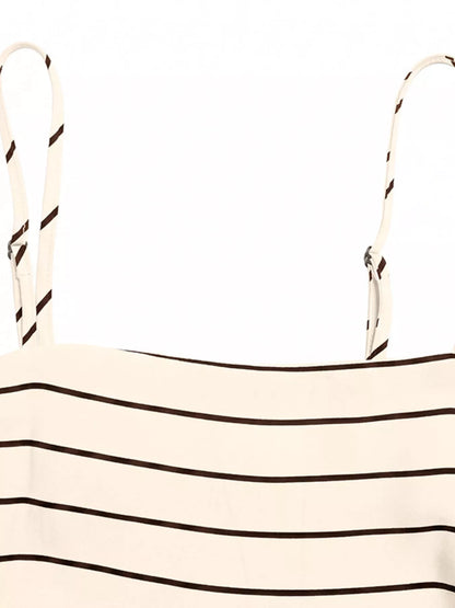 Celeste Striped Linen Maxi Dress