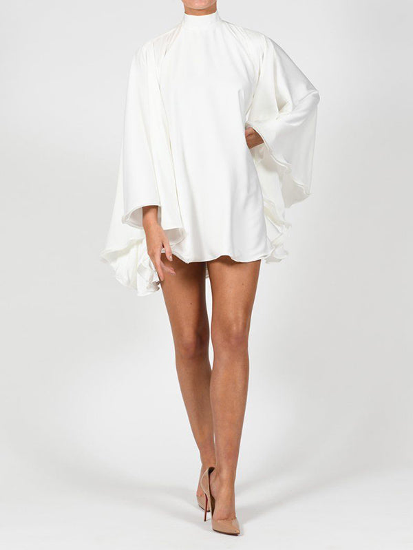 Valentina High-Neck Backless Mini Dress