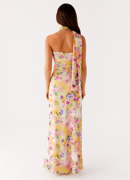 Songbird Sunburst Floral Maxi Dress
