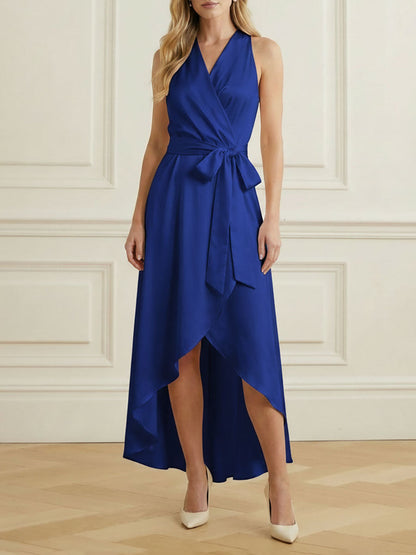 Valentina High-Low Ruffle Maxi Dress