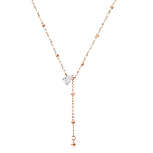 Oval T Necklace