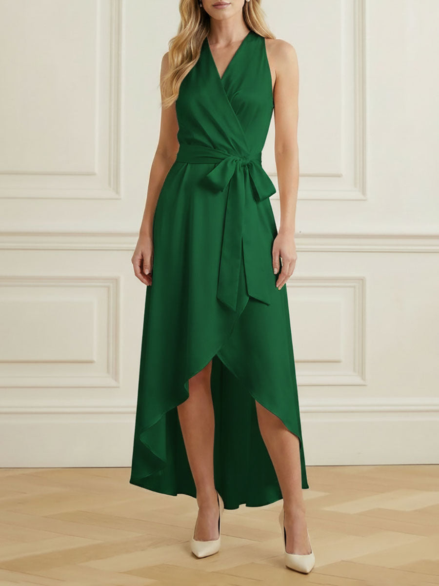 Valentina High-Low Ruffle Maxi Dress