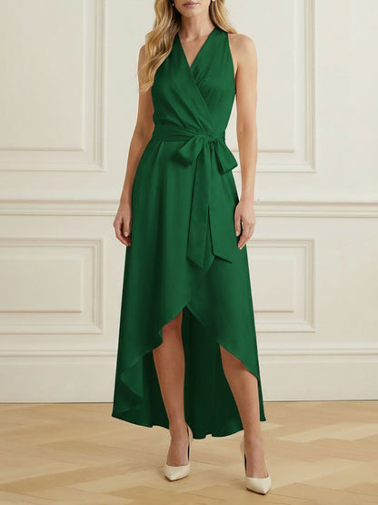 Valentina High-Low Ruffle Maxi Dress