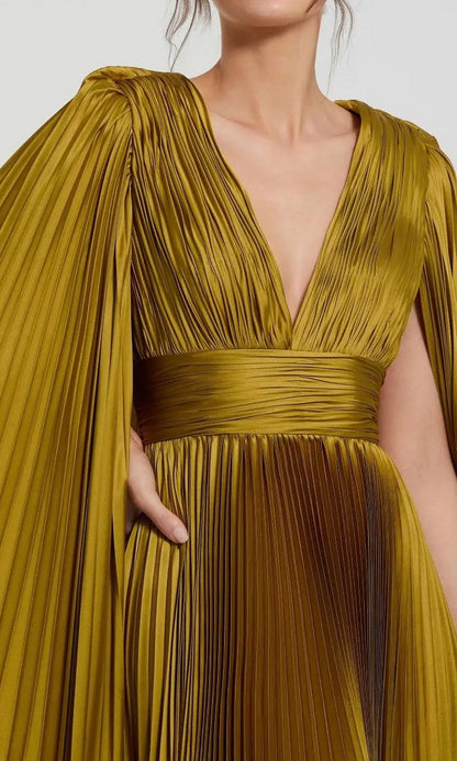Ophelia Chartreuse Evening Gown