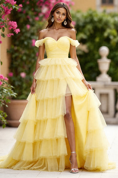 Margot Off-Shoulder Tiered Maxi Dress