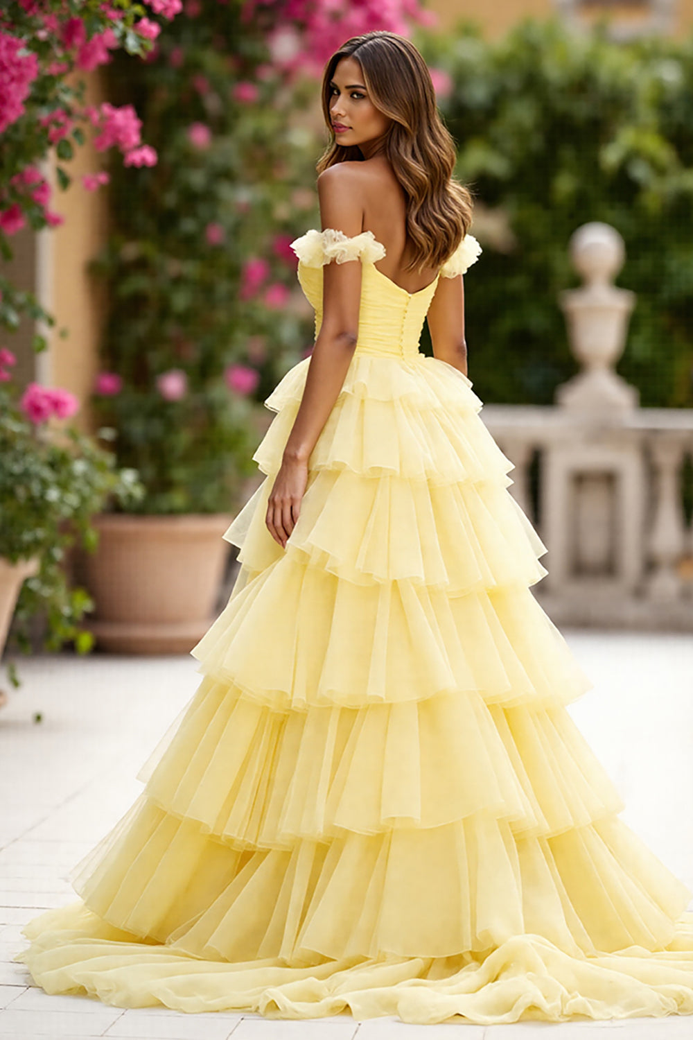 Margot Off-Shoulder Tiered Maxi Dress