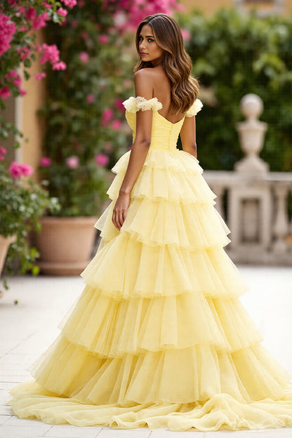 Margot Off-Shoulder Tiered Maxi Dress