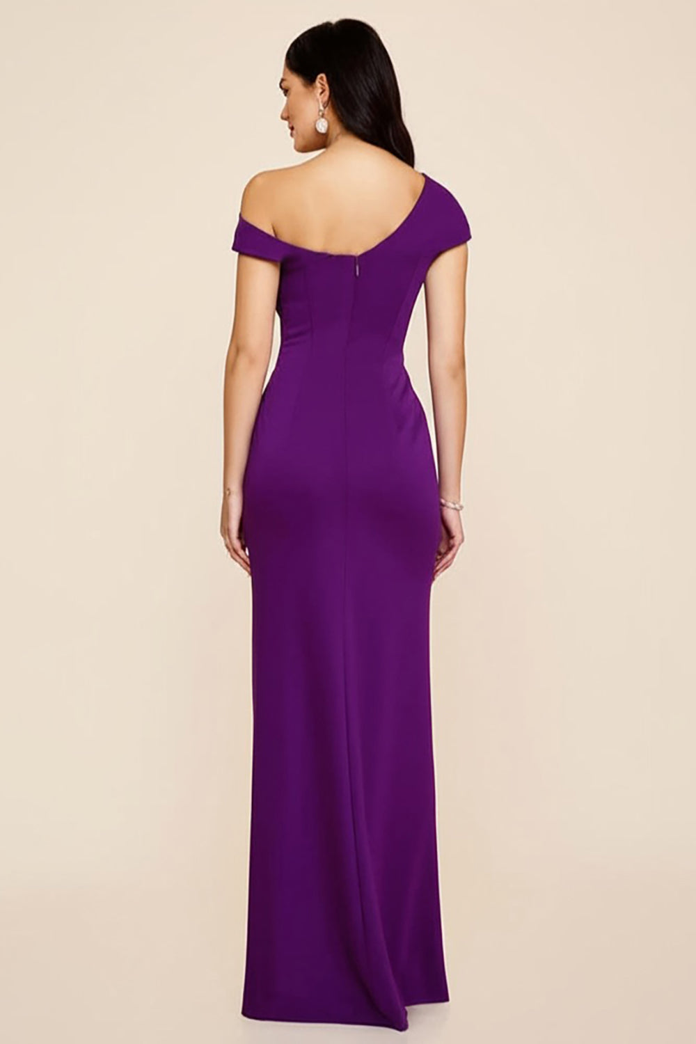 Vivienne Satin Ruched Formal Dress