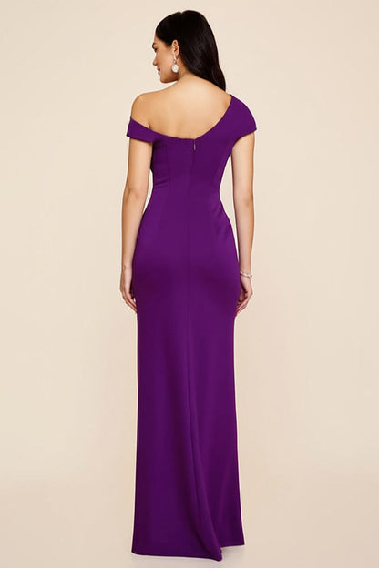 Vivienne Satin Ruched Formal Dress
