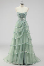 Violetta Sequin Tiered Gown