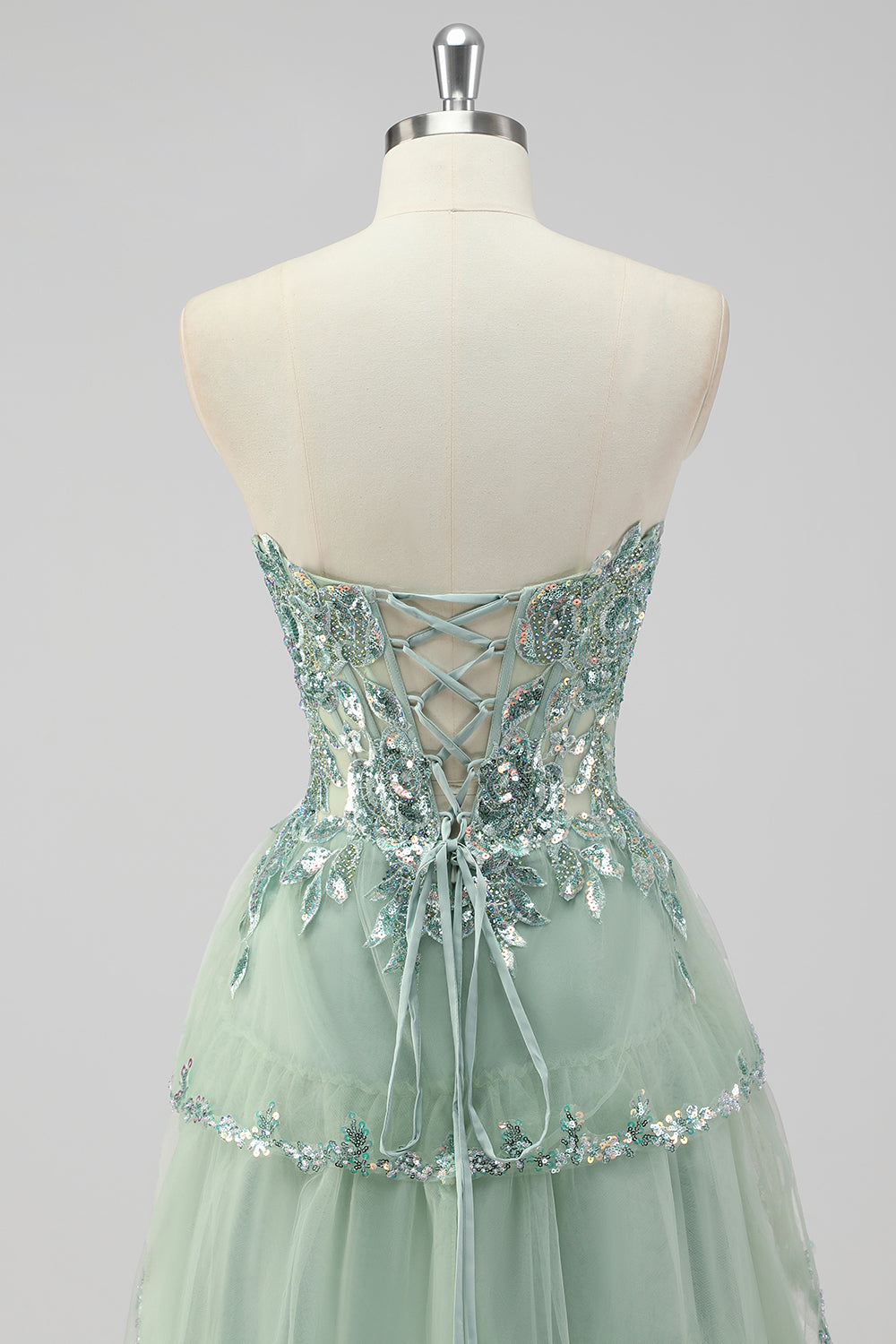 Violetta Sequin Tiered Gown