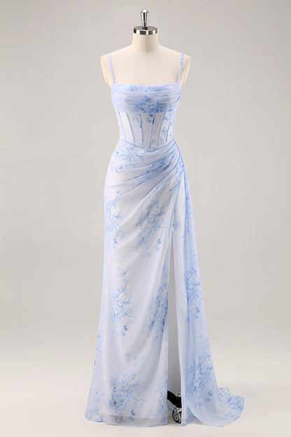 Margot Floral Ruched Corset Dress