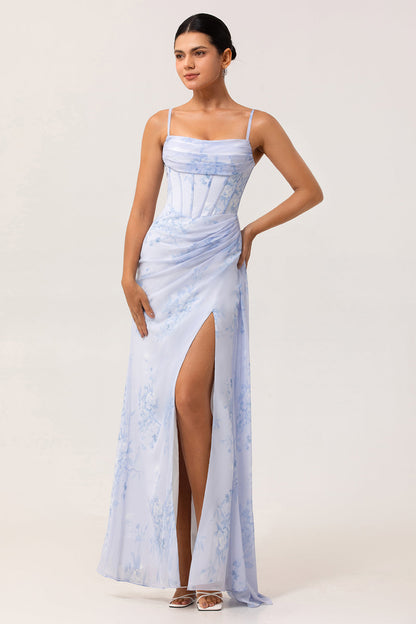 Margot Floral Ruched Corset Dress