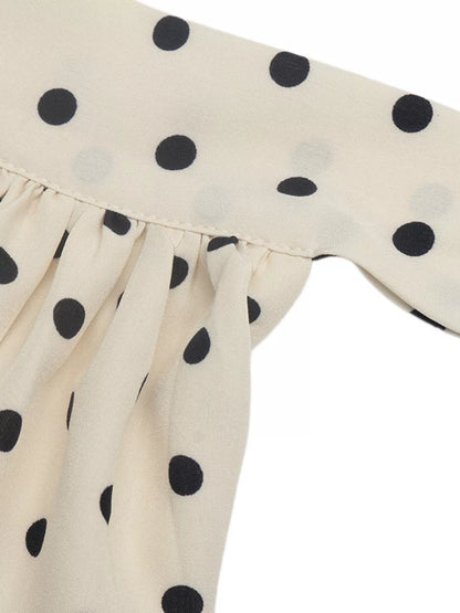 Violet Polka Dot Halter Mini Dress
