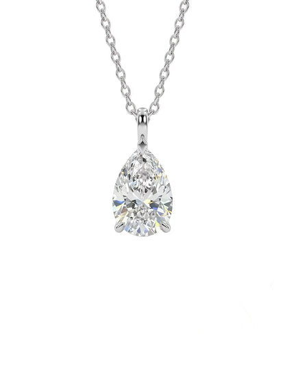 2ct Drop-Shaped Diamond Necklace