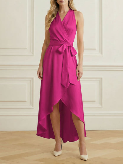 Valentina High-Low Ruffle Maxi Dress