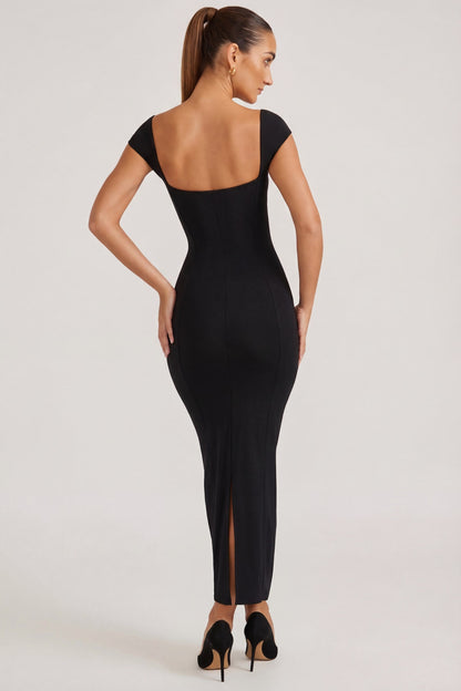 Isabelle Sweetheart Maxi Dress in Sage Green