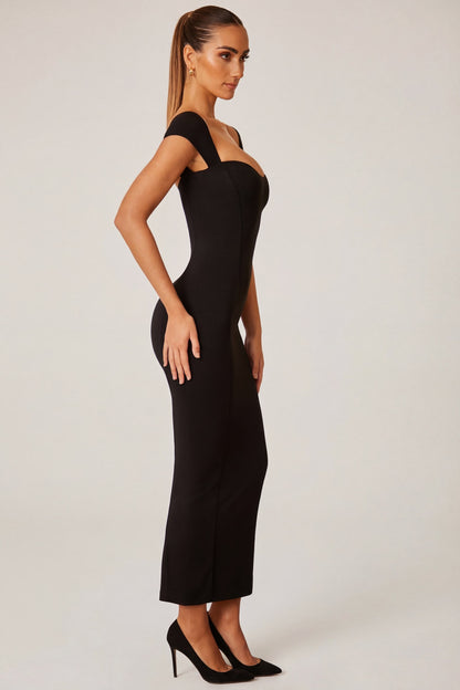 Isabelle Sweetheart Maxi Dress in Sage Green