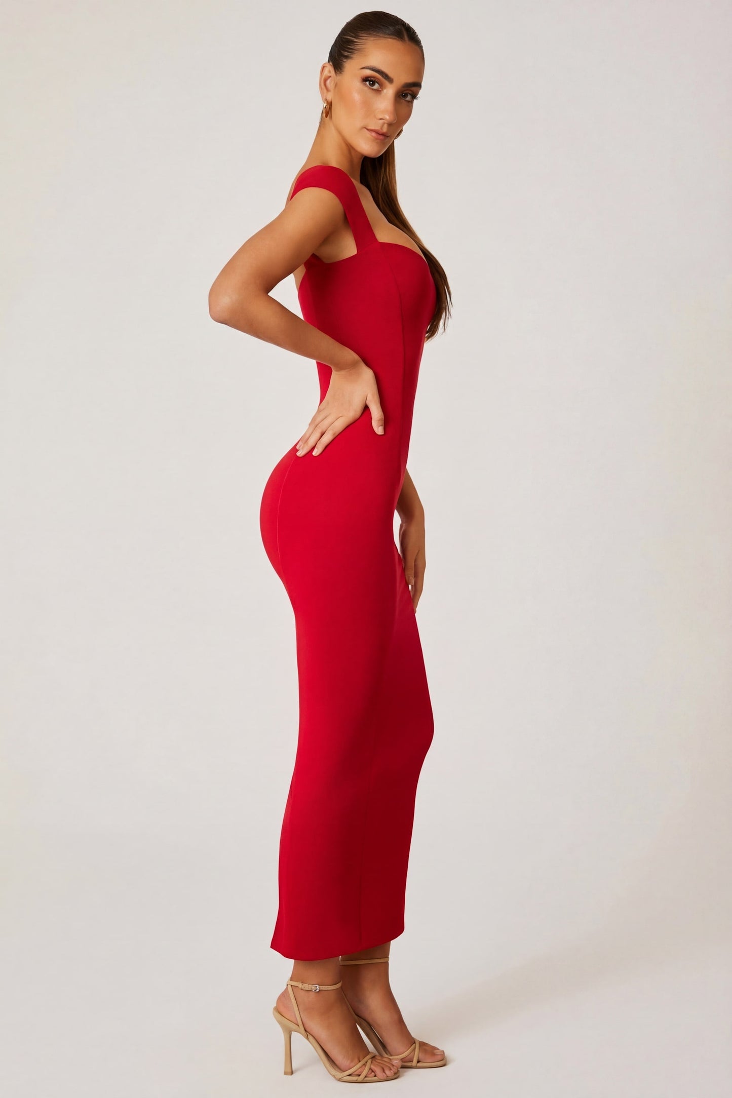 Isabelle Sweetheart Maxi Dress in Sage Green