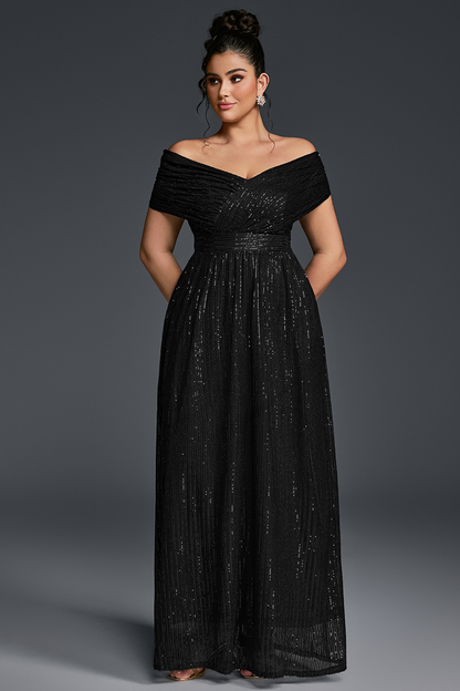 Valentina Sequin Maxi Dress in Emerald