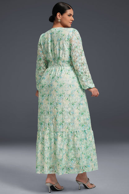 Isabelle Floral Pleated Maxi Dress