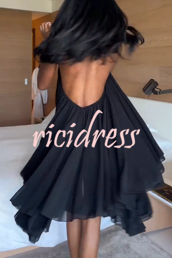 Margot Chiffon Halter Dress
