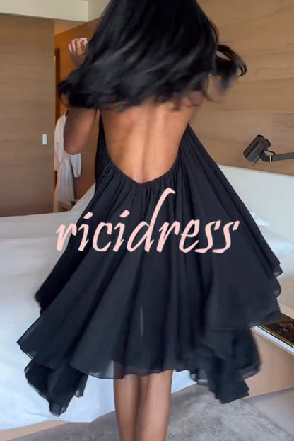 Margot Chiffon Halter Dress