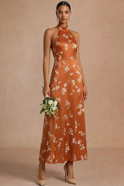 Isabelle Floral Halter Maxi Dress