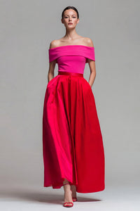 Fuchsia and Red