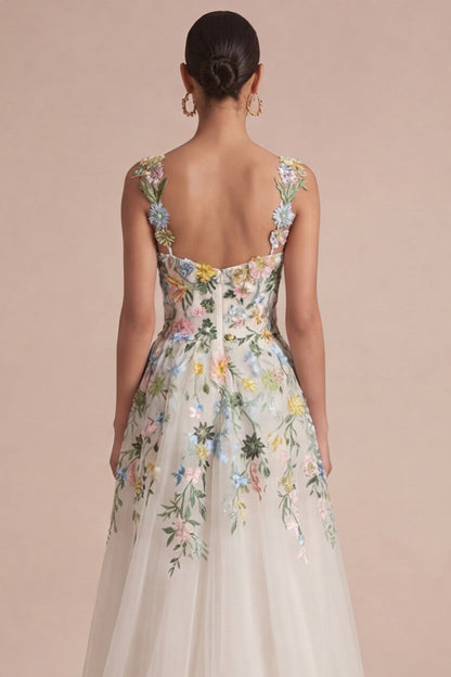 Isadora Floral Corset Midi Dress