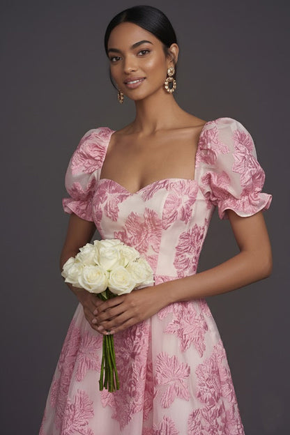 Valentina Jacquard A-Line Dress
