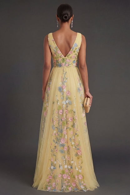 Margot Floral Backless Gown