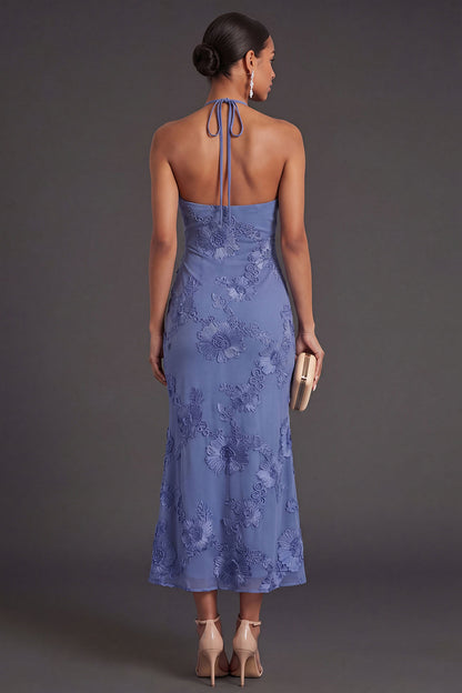 Arabella Floral Appliqué Mermaid Midi Dress