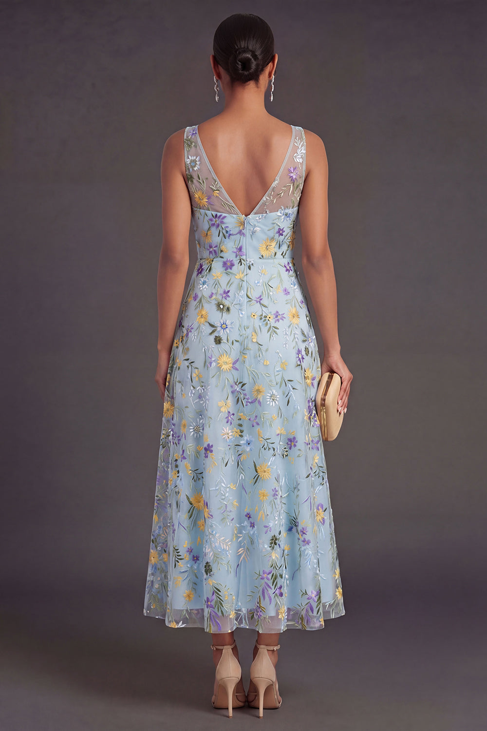 Estelle Floral Chiffon Maxi Dress