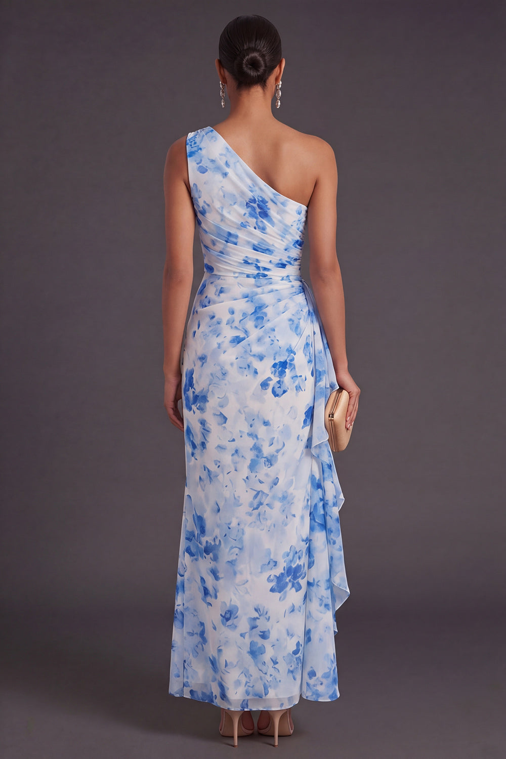 Margot Floral Ruched Maxi Dress