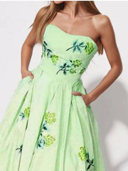 Margot Floral Tube Maxi Dress