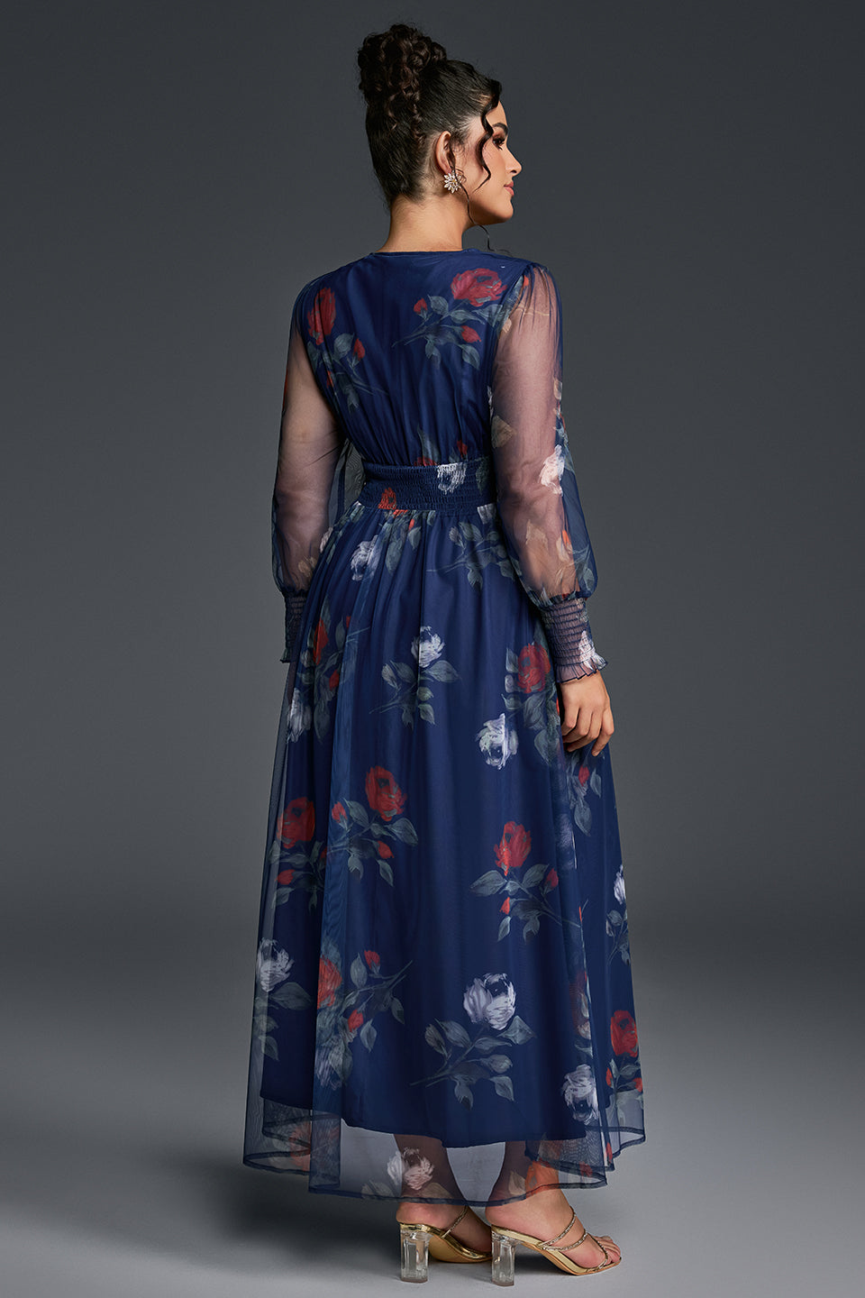 Isabelle Floral Pleated Maxi Dress