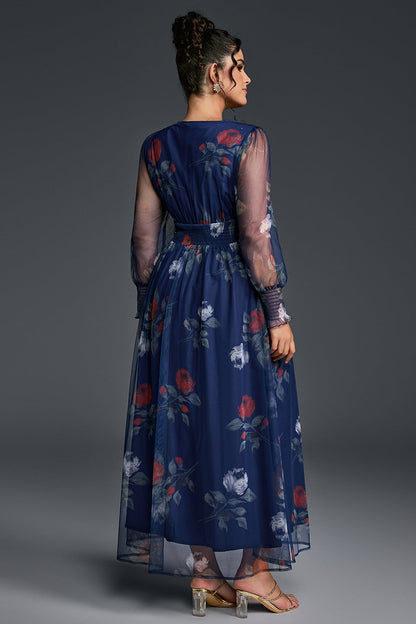 Isabelle Floral Pleated Maxi Dress