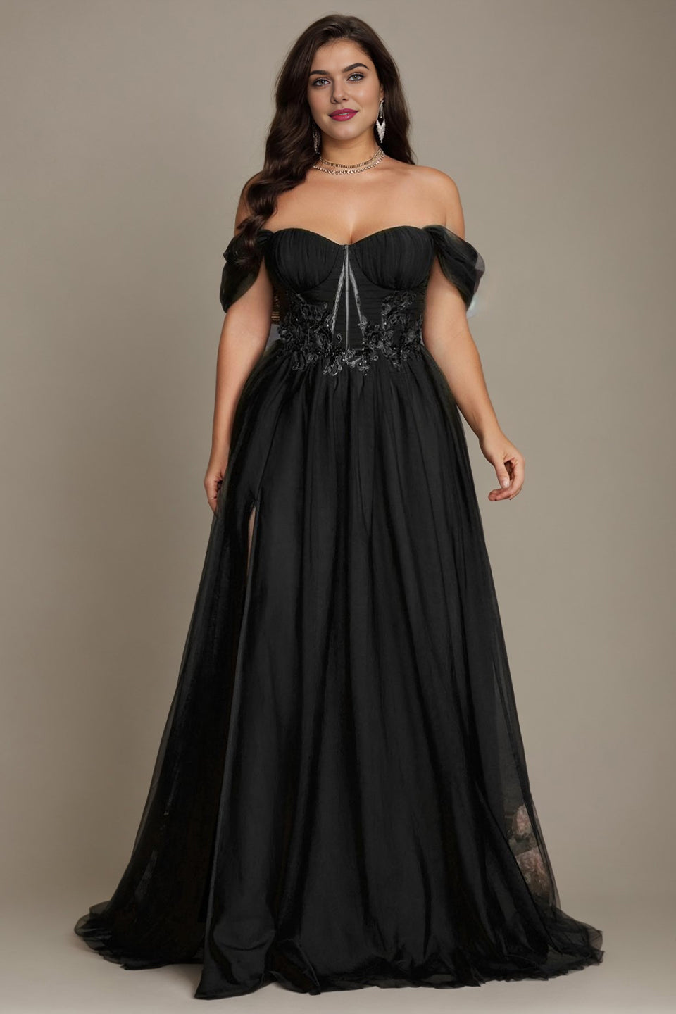 Valentina Off-Shoulder Maxi Dress in Sage