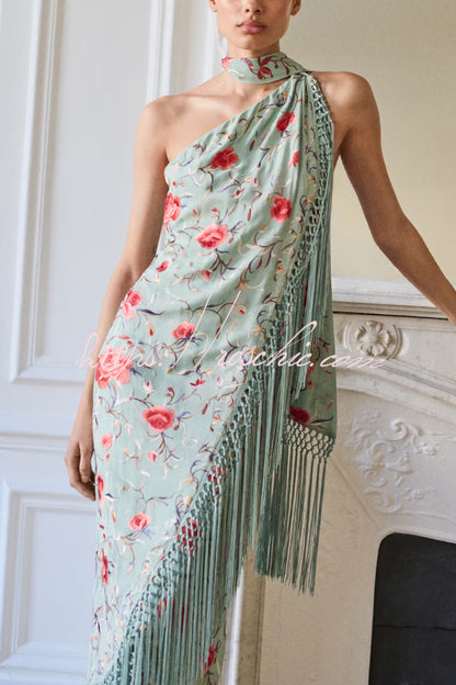 Ophelia Floral Halter Maxi Dress