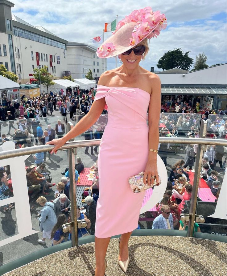 Rosalie Pink Midi Cocktail Dress