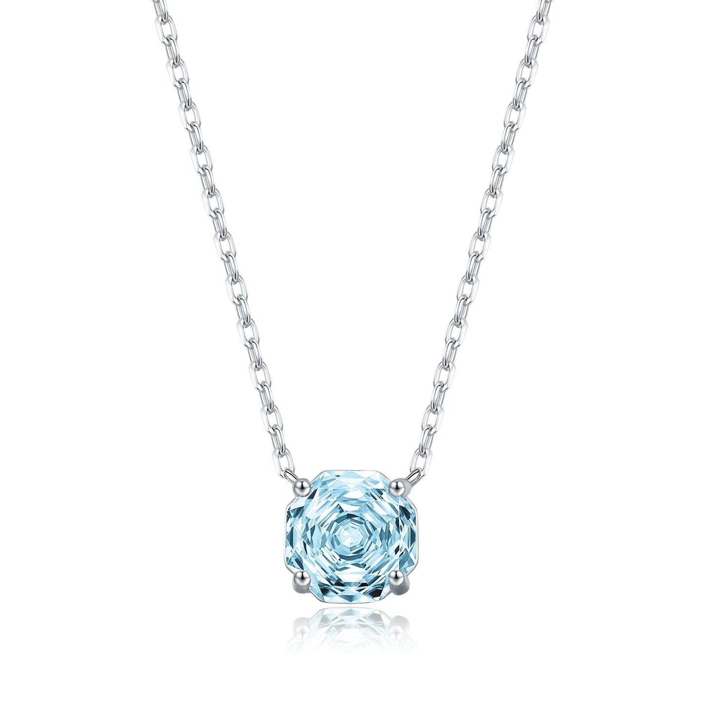 Rose-Cut Blue D Necklace