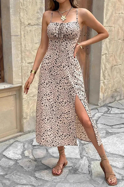 Margot Floral Spaghetti Maxi Dress