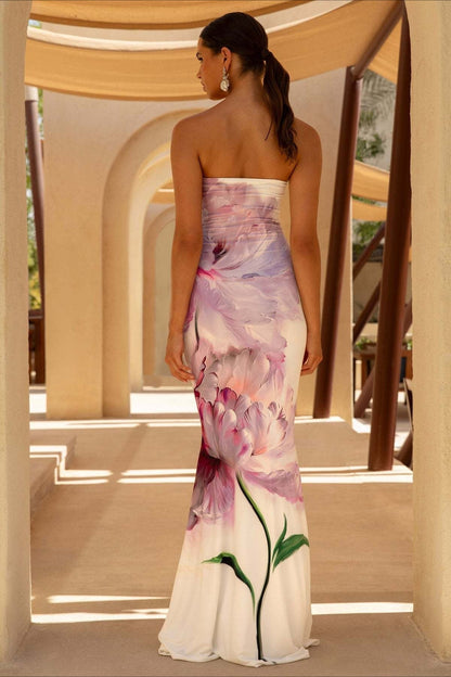 Valentina Floral Mermaid Maxi Dress